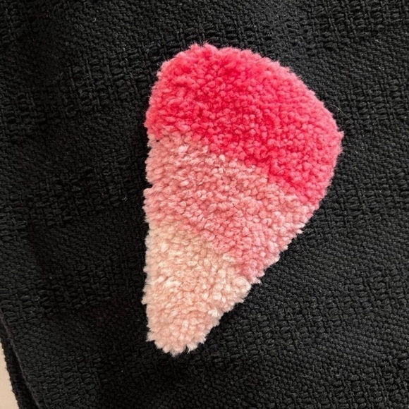 Rachel Zoe Pink Candy Corn Blanket NEW Throw Viral TikTok Tok Halloween Black - Picture 3 of 5